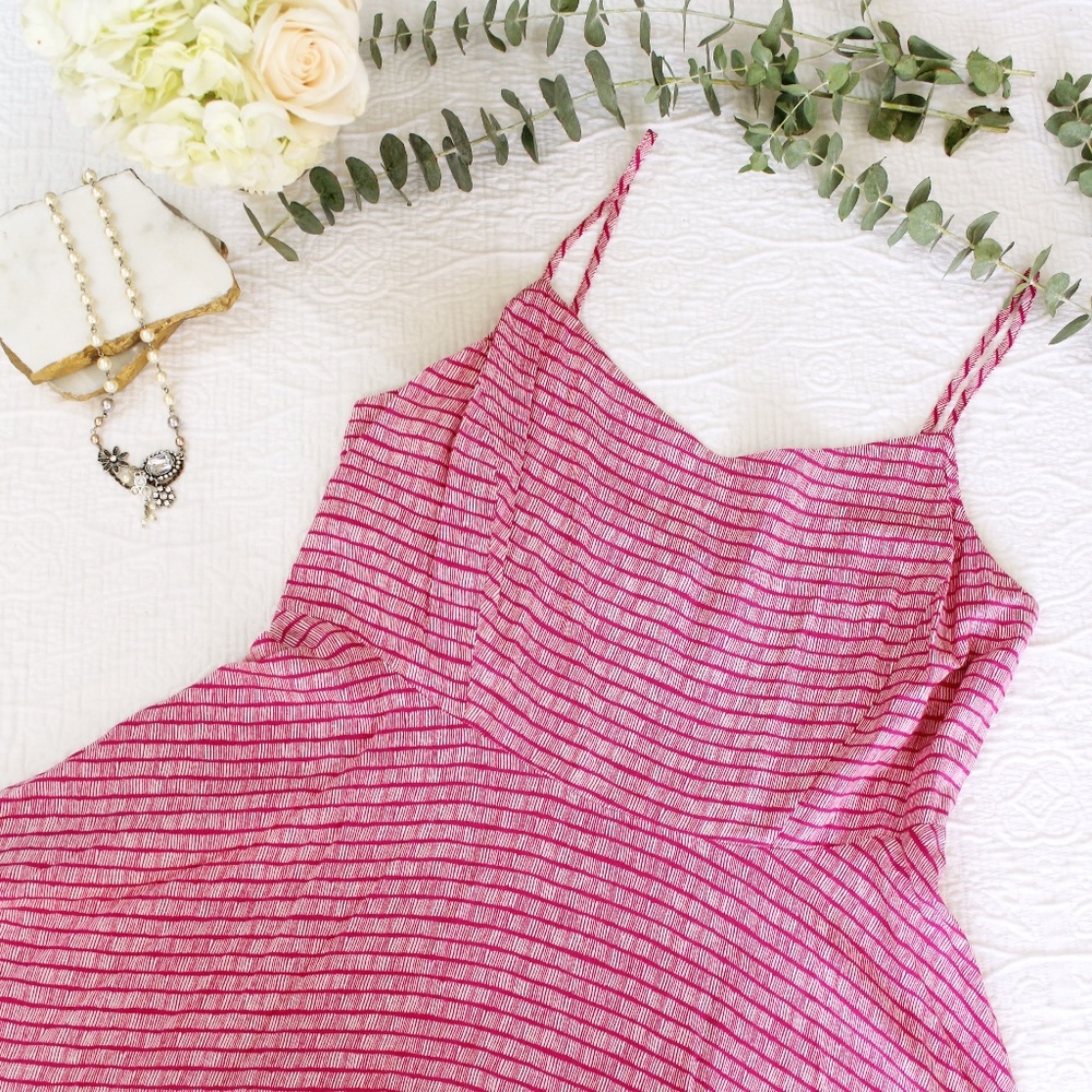 Old Navy Pink Fit & Flare Cami Dress